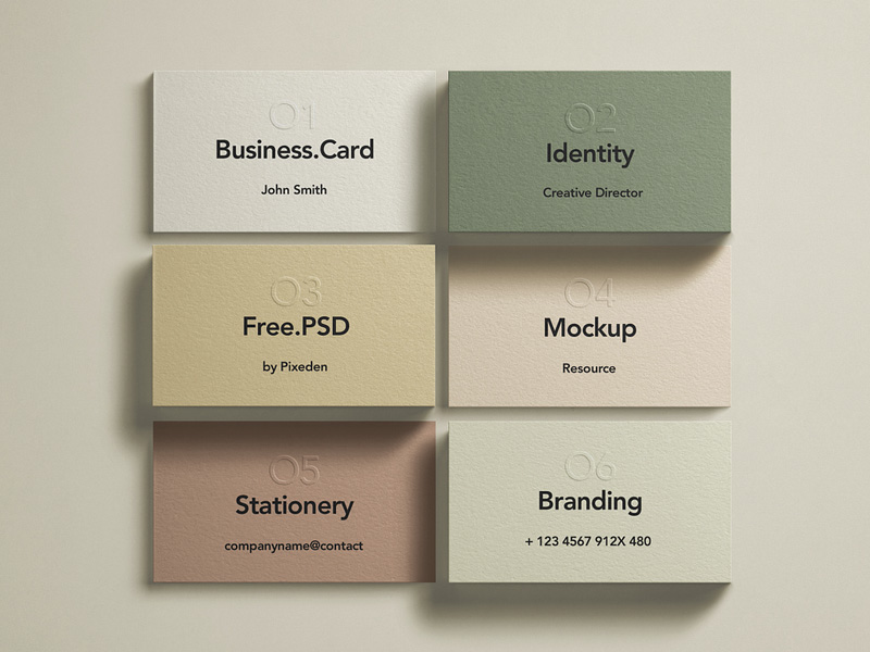 10 Top Quality Business Card Mockups