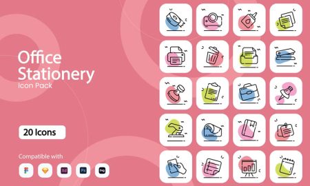 20-Office-Stationery-Icons