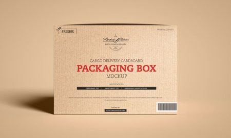 Free-Cargo-Delivery-Cardboard-Packaging-Box-Mockup