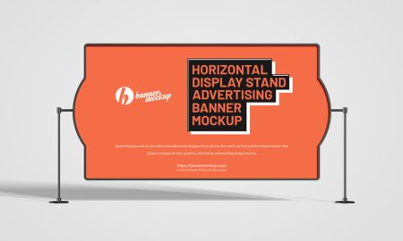 Free-Horizontal-Display-Stand-Advertising-Banner-Mockup